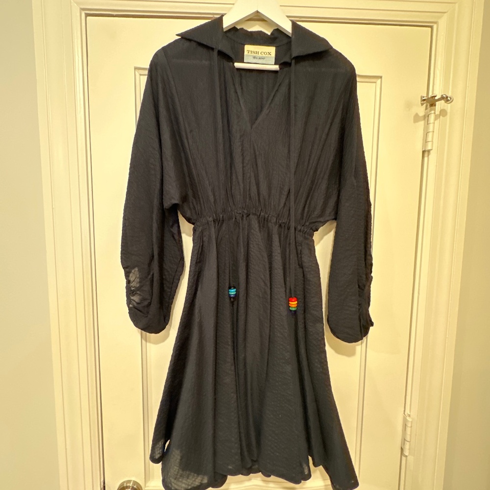 Tish Cox Merry & Me navy blue dress